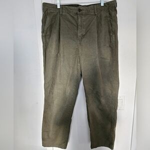 Dockers Men's Olive Green Hemp And Cotton Pants, W36, L32